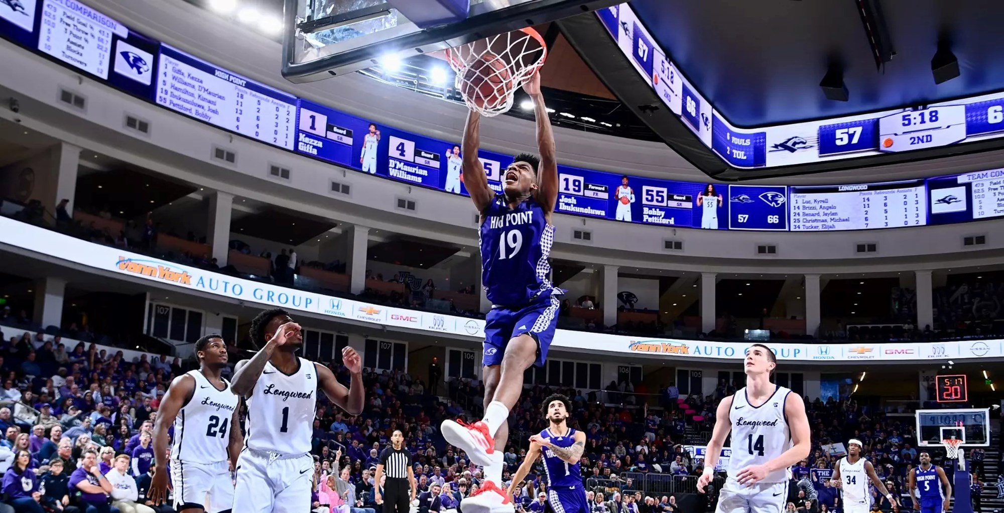 High Point Defeats Longwood on ESPNU Thursday Night, 83-72