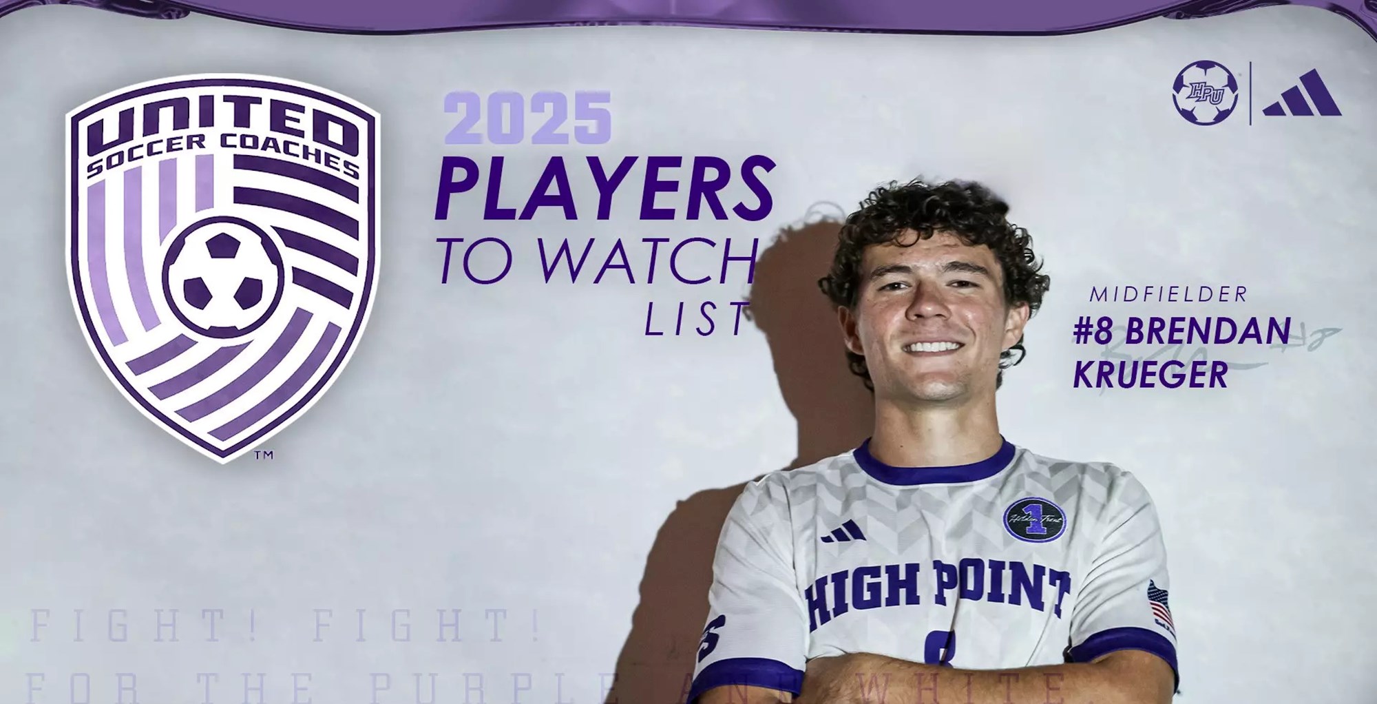 High Point's Brendan Krueger Named to United Soccer Coaches Players to Watch List